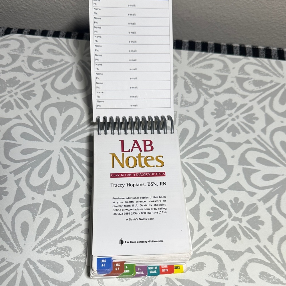 Lab Notes Spiral Reference Guide - Blue Cover - Picture 5 of 10